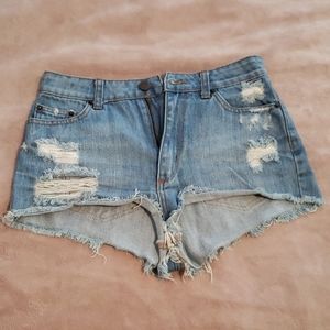 Women denim shorts